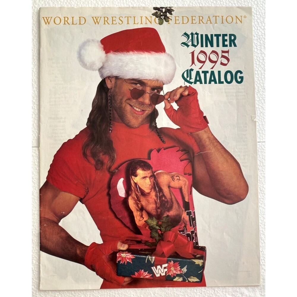 1995 WWF Merchandise Catalog Shawn Michaels Santa Cover Undertaker Bret Hart